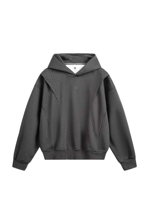 Men Casual Xxl Sweatshirts & Hoodies Graphic Hoodies Men's Casual Hoodie Streetwear Korean Style Oversized Pullover Sweatshirt Long Sleeve Comfortable Hooded Jacket for Daily Wear