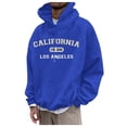 thumbnail image 1 of YUELONGHU Men Casual Xxxl Sweatshirts & Hoodies Mens Hoodies Men's Casual Sports Plus Size Chest Letter Printed Hooded Long Sleeved Hooded Top Zip up Hoodie Men Lightweight, 1 of 4
