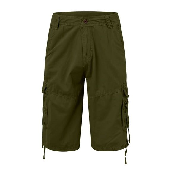 YUELONGHU Men's Casual Cargo Pants Black Cargo Pants Men Baggy Denim Mens Spring and Summer Comfortable Casual Thin Cargo Five Quarter Shorts Xs