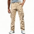 thumbnail image 1 of YUELONGHU Men's Casual Cargo Pants Black Cargo Pants Men Baggy Jeans Cargo Pants with Pockets Workwear Trousers Outdoor Hiking Utility Durable Casual Streetwear for Daily Wear 31, 1 of 6