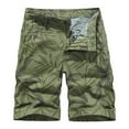 thumbnail image 1 of YUELONGHU Men's Casual Cargo Pants Black Cargo Pants Men Stretch Waist Men Pants Casual and Comfortable Cargo Shorts Outdoor Fashion Five Point Casual Shorts 30, 1 of 3