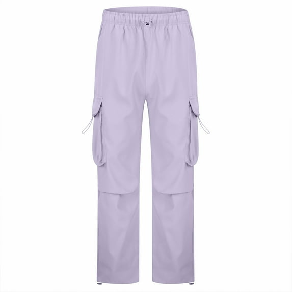 YUELONGHU Men's Casual Cargo Pants Men's Cargo Pants Relaxed Fit Elastic Waist Mens Casual Cargo Pants Relaxed Fit Lightweight Stretch Elastic Waist Drawstring Joggers Pants Pockets Xl
