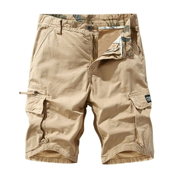 YUELONGHU Men's Casual Cargo Pants Men's Cargo Pants Stretch Mens Cargo Canvas Summer Man Shorts Casual L