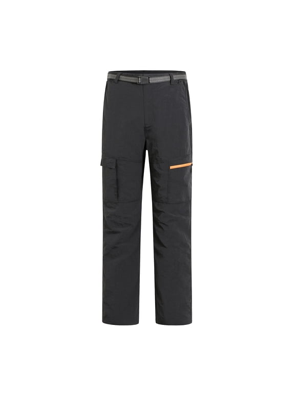 Men's Casual Cargo Pants Men's Cargo Pants Stretch Pull Ups Men's Hiking Pants Tall Inseam 30"/32"/34"/36" Lightweight Work Cargo Pants Water 5 Zipper Pockets Xxxxl