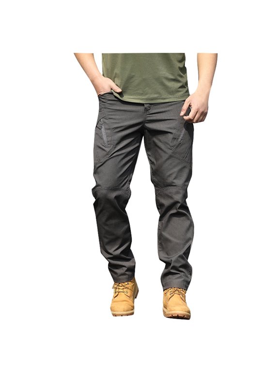 Men's Casual Cargo Pants Men's Cargo Pants Stretch Pull Ups Men's Overalls Pants Pants Outdoor Elastic Loose Soft Pants Spring and Autumn Pants M