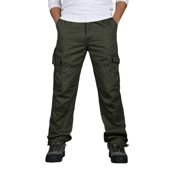 YUELONGHU Men's Casual Cargo Pants Mens Black Cargo Pants Relaxed Fit Mens Spring Fall Cashew Flower Casual Sports Haren Pants Baggy High Street Bag Overalls Xl