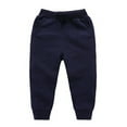 thumbnail image 1 of YUELONGHU Toddler Boys Sweatpants 18-24 Months Back to School Boys Joggers 5T Toddler Kids Baby Boys Girls Winter Warm Bow Loose Solid Pants Trousers, 1 of 3