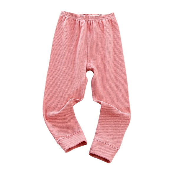 YUELONGHU Toddler Boys Sweatpants 2-3 Years Back to School Boys Dress Pants Unisex Kids Boys Girls Winter Warm Solid Ribbed Sweatpants Jogger