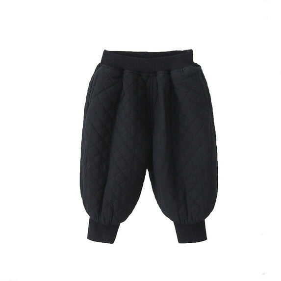 YUELONGHU Toddler Boys Sweatpants 6-12 Months Back to School School Pants for Boys 5T Slim Baby Boys Girls Down Snow Pants Windproof Warm Trousers Lightweight Winter Pants