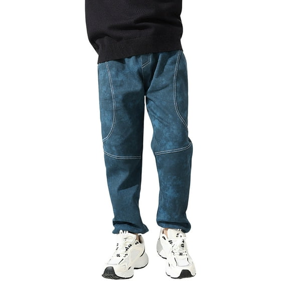 YUELONGHU Toddler Boys Sweatpants 6-7 Years Back to School Boys Cargo Pants Size 6 Slim fit Girls' Autumn Style Leggings Pants Sports Elastic Children's Pants Baby's Boys Pants