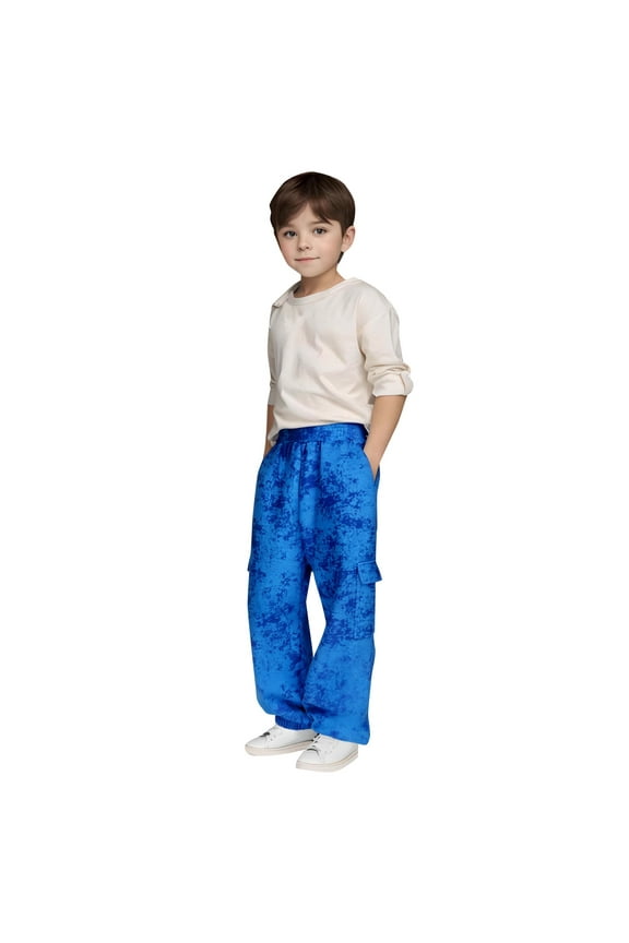 Toddler Boys Sweatpants 8-9Years Back to School Pants for Boys Cuhk Children's Batik Fashion Overalls Boys' Pants