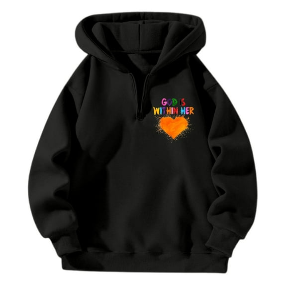 YUELONGHU Women Casual Hoodie Off The Shoulder Sweatshirt Cute Men's and Women's Casual Zip up Hooded Sweatshirt Oversized Sports Hoodie Streetwear S