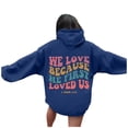 thumbnail image 1 of YUELONGHU Women Casual Hoodie Oversized Hoodies Dress Women's Letter Print Hoodies Long Sleeved Hoodie with Pockets L, 1 of 5