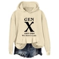 thumbnail image 1 of YUELONGHU Women Casual Hoodie Oversized Sweatshirt for Women Plus Size with Pockets Women's Autumn and Winter Trend Hoodie Letter Print Hoodie Sports Long Sleeved Hoodie Top L, 1 of 3