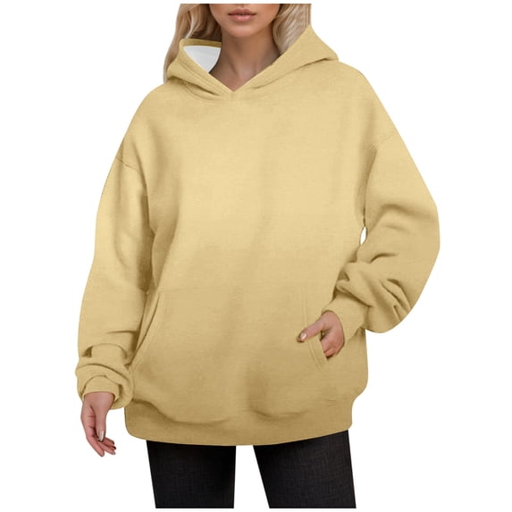 YUELONGHU Women Casual Hoodie Women's Hoodies Zip up 2026 Women's Hooded Long Sleeved Solid Color Hoodie Xxxl