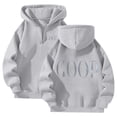 thumbnail image 1 of YUELONGHU Women Casual Hoodie Zip up Hoodie Women Cropped No Hood Women's Casual Zip up Hoodie with Bow Print Pullover Sweatshirt for Daily Wear in Spring Autumn Winter Basic Outerwear Xxxl, 1 of 3