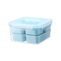 YUEQUN,6 Compartments Bento Box Multiple Compartments Adults Storage Meal Prep Containers, Food Storage Containers with Lids Dishwasher Safe for Picnic C One Size
