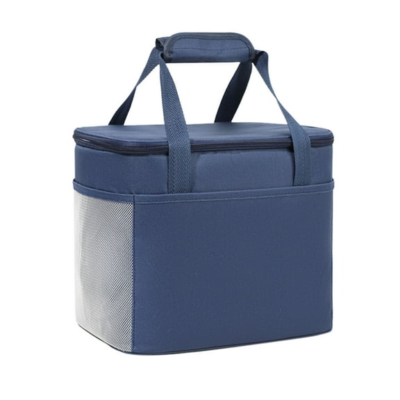 YUEQUN,8L Thickened Insulated Reusable Lunch Bag for Women and Men Travel Picnic and Lunch Box Navy One Size