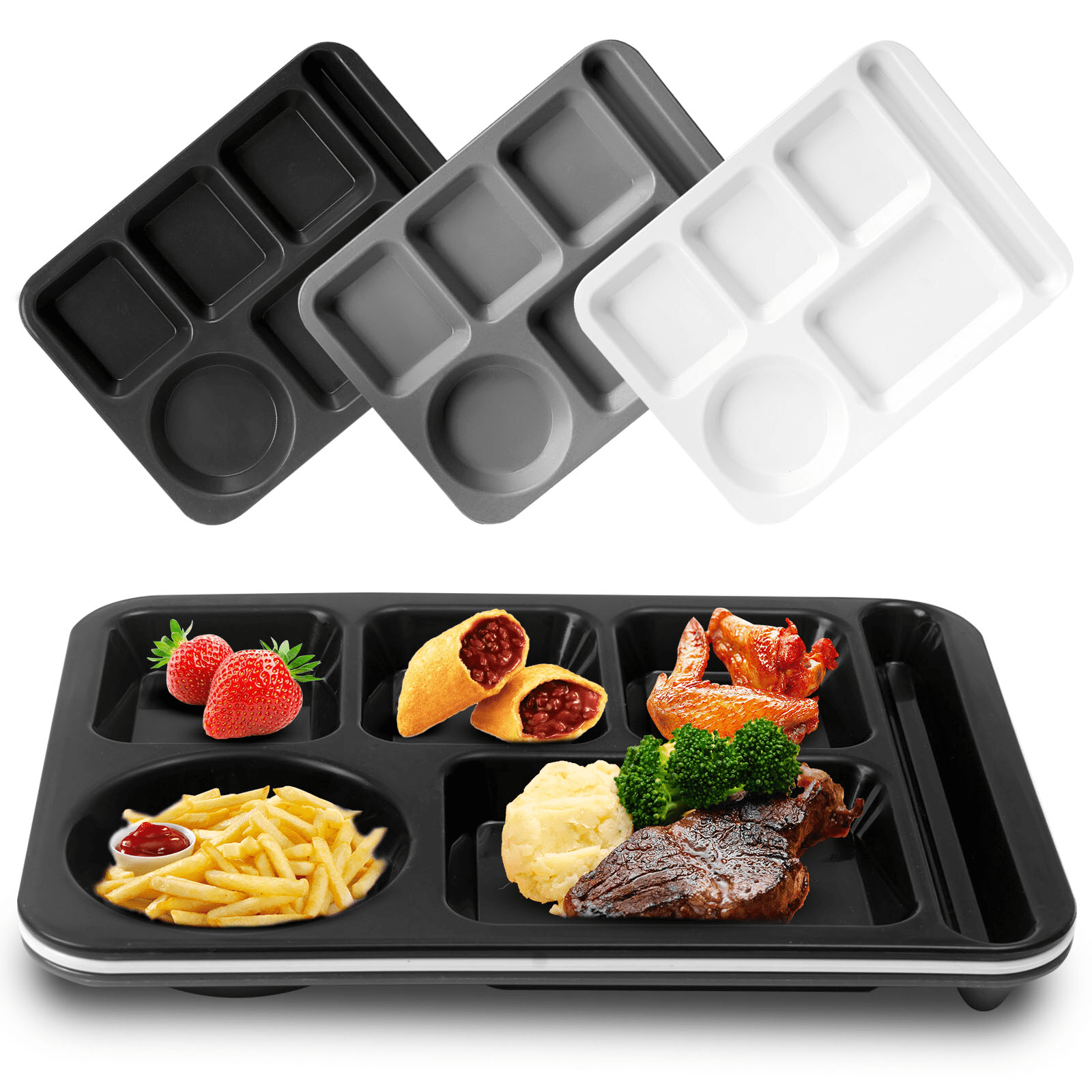 YUESHENGHAO 14inch unbreakable wheat lunch tray / adult