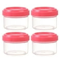 thumbnail image 1 of YUEVE Glass Food Containers with Lids Airtight 4PCS Mini Clear Jars With Leakproof Lids Round Clear Container 35ml Refillable Storage Containers For Home And Kitchen Organizing, 1 of 3