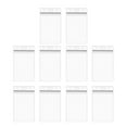 thumbnail image 1 of YUEVE Clear Soft Sleeve With Type Resealable Zip Vertical ID Badge Holders Clear Sealable Protector Holder Name Tags 10PCS Boxes for Sports Cards for Top Trading Cards Desk Business Holder Leather, 1 of 6