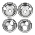 thumbnail image 1 of YUEVE Egg Cooker 4 Piece Stainless Steel Pan Set Stove Burner Ring For W10278125 Burner Cover Of Furnace, 1 of 7