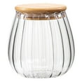 thumbnail image 1 of YUEVE Glass Coffee Canister Airtight Storage Jar Petal Decorative Container With Lid Metal Handle Easy To Grasp Kitchen Booth Yogurt Cups with Lids Reusable Small Containers First Apartment, 1 of 6