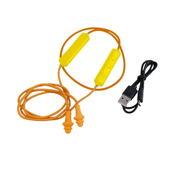 YUEVE Sleep Wired Bluetooth Headset Earphone Ear Plugs for Work Earbuds Hidden In Ear Headphones Isolating Earplugs Noise Suppression for Construction Noisy Places