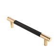 thumbnail image 1 of YUEVE Small Rack Wall Mount Black And Champagne Bronze Cabinet Pulls Knurled 5 Inch Hole Centers Kitchen Cabinet Handles Drawer Pulls Cabinet Hardware, 1 of 6