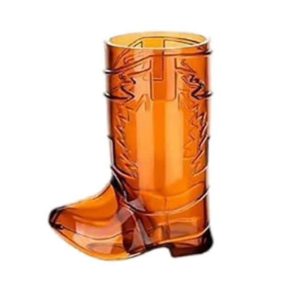 YUEVE Vintage Stacking Mugs Western Cowboy Boot Shaped Shot Glasses Transparent Mini Cups For Cowboy Themed Party Drinks Party Supplies