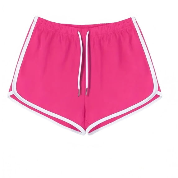 YUEVORA Athletic Shorts for Women, Dolphin Running Workout Shorts, Elastic Waist Drawstring Summer Casual Lounge Shorts for Gym Yoga and Daily Wear