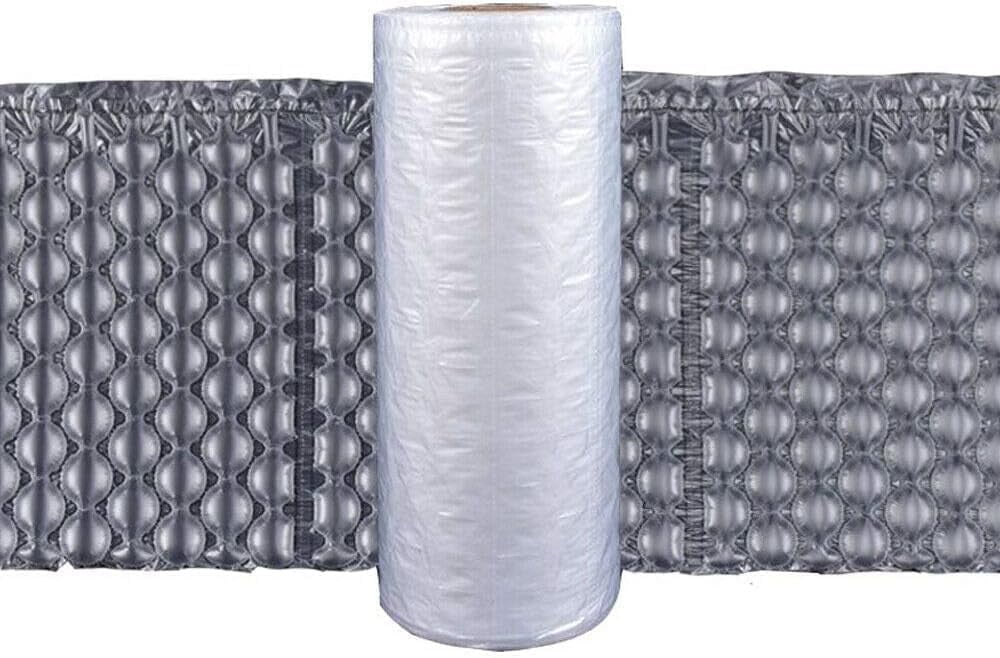 YUEWO 15.8"x12.6" Air Cushion Film Roll 985ft - 400mm x 320mm Perforated Bubble Wrap for Packaging Machine, Air Bubble Bags, Fragile Item Shipping Supplies,Compatible with Air Cushion Machine