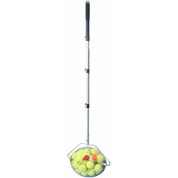 YUEWO Ball Collector Ball Picker Upper for Tennis Padel Baseball Softball Adjustable Length Handle Durable Steel
