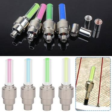 YUEYAN 2PCS LED Valve Stem Cap Light Car Bicycle Motorcycle Tire J Wheel Lamp