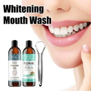 YUEYAN Coconut Mint Mouthwash Oil Pulling With Coconut Oil And Peppermint