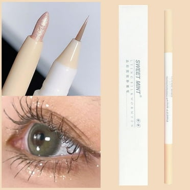 YUEYAN Double Head Liquid Glitter Highlighter Pen Lying Brightening Eye Shadow Nice