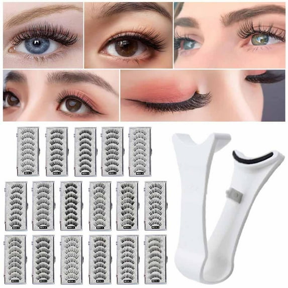 YUEYAN Magnetic False Eyelash Set Magnetic Eyelashes with Clip for Daily Wear