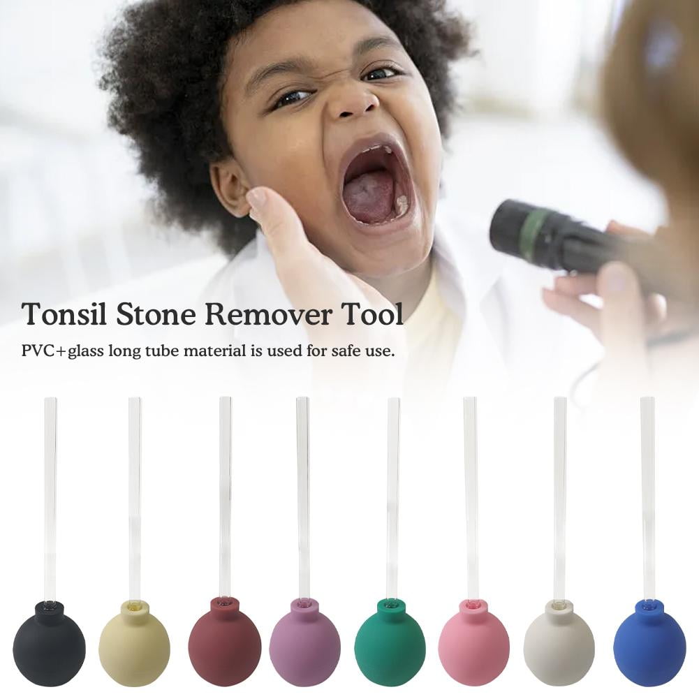 YUEYAN Tonsil Stone Removal Tool Right Angle PVC Suction Ball Reduce