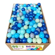YUFER 500 Pcs Ball Pit Balls - 2.2" BPA-Free Plastic, Sensory Play for Kids, Playrooms & Bounce Houses，Multicolor