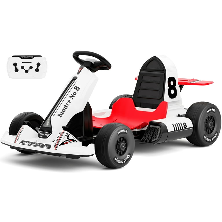YUFU 12V7Ah Electric Go Kart Ride on for Kids, 4.97 MPH Drift Kart