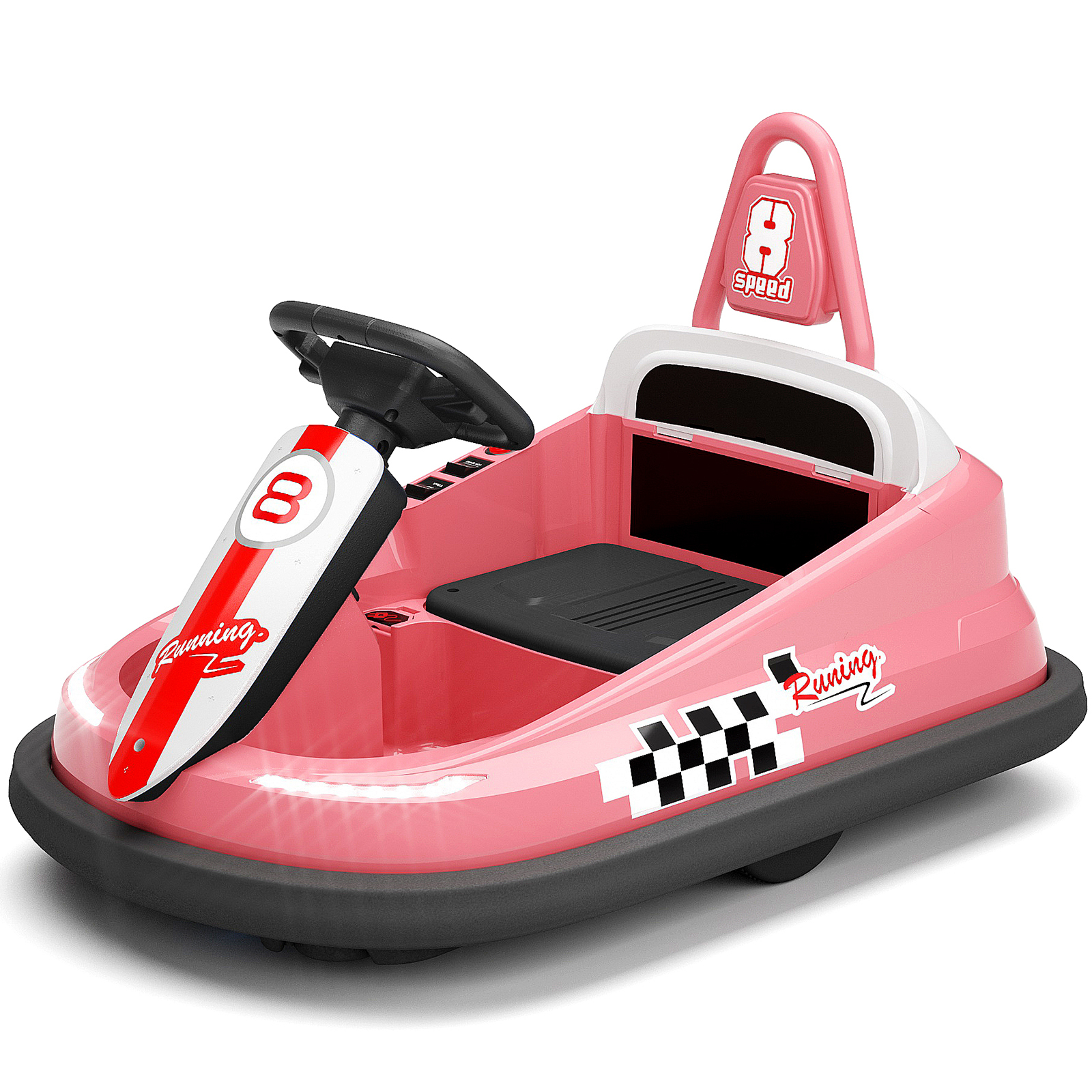 Radio Flyer, Ziggle, Caster Rideon for Kids, 360 Degree Spins, Pink