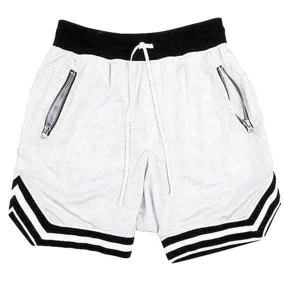 YUGYXL Big and Tall Sport Shorts for Men Lightweight Loose Activewear Basketball Shorts Plus Size Joggers Shorts White XXXXL