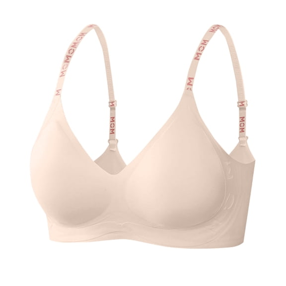 YUGYXL Bras for Women Full Coverage Solid Color Tshirt Bra Unlined Underwire Seamless Sports Bras Fashion Beige