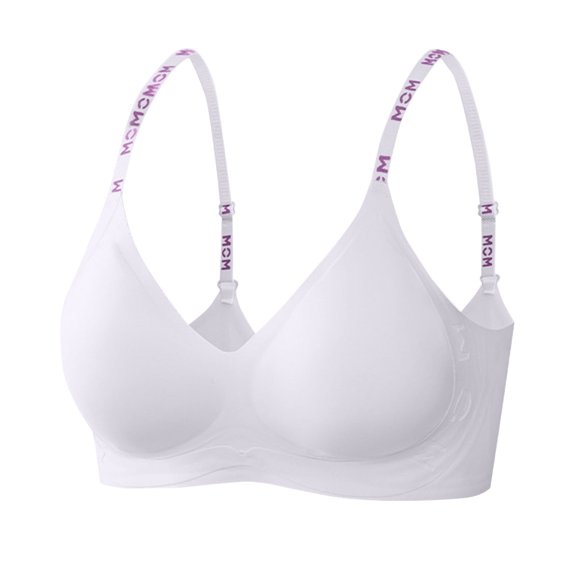 YUGYXL Bras for Women Full Coverage Solid Color Tshirt Bra Unlined Underwire Seamless Sports Bras Fashion Purple