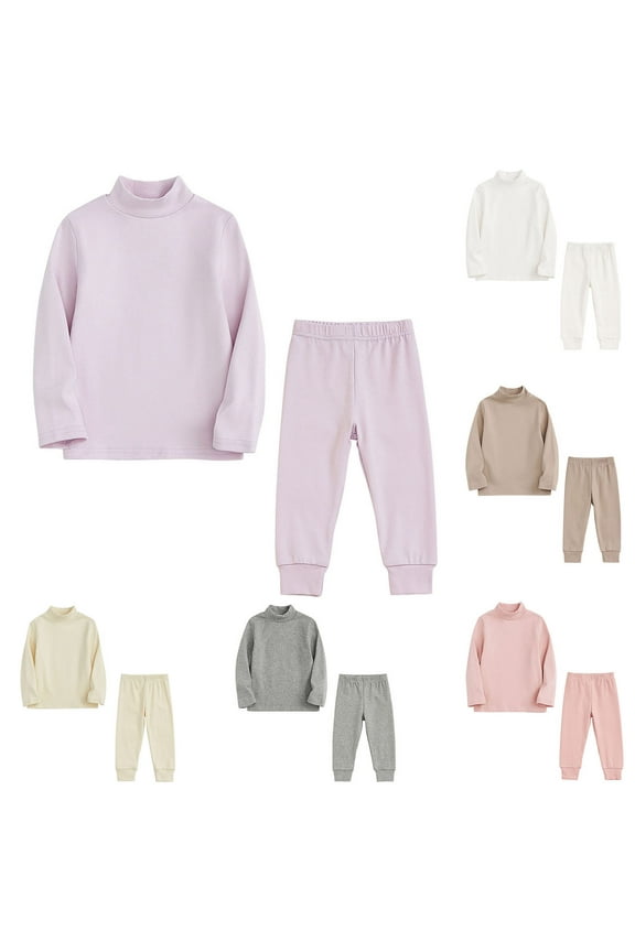 Fall Outfits for Toddler Girl Boy Long Sleeve Top and Long Pants Set Toddler Sweatsuits Kids 2 Piece Solid Color Sets Gift for Daughter Gray,4 Years