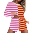 thumbnail image 1 of YUGYXL Festival Outfits for Women Womens 2 Piece Lounge Set Oversized Long Sleeve Sweater Top and Shorts Trendy Casual Waffle Knit Outfits Hot Pink M, 1 of 6