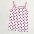 thumbnail image 1 of YUGYXL Girls Cotton Shirts Spaghetti Strap Crop Top Kids Soft Comfy Crew Neck Tee Summer Swiss Dot Pullover Top for Teen Girls 3-11 Years May Gift for Child Pink,10 Years, 1 of 3
