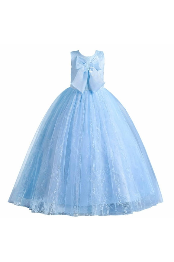 Homecoming Lace Dresses Toddler Baby Girl Sleeveless Dress Pleated Layered Princess Dresses Kid Tulle Flower Girl Dresses Size 11-12 Years