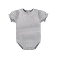 thumbnail image 1 of YUGYXL Infant Baby Girl Boy Romper Puff Short Sleeve Bodysuit Tops Toddler Kids Cotton One Piece Jumpsuit Gray Jumpsuit, 1 of 6
