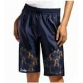 thumbnail image 1 of YUGYXL Lace Satin Bermuda Shorts for Women High Waist Breathable Mesh Silk Cute Basketball Shorts Y2k Streetwear Dark Blue M, 1 of 8